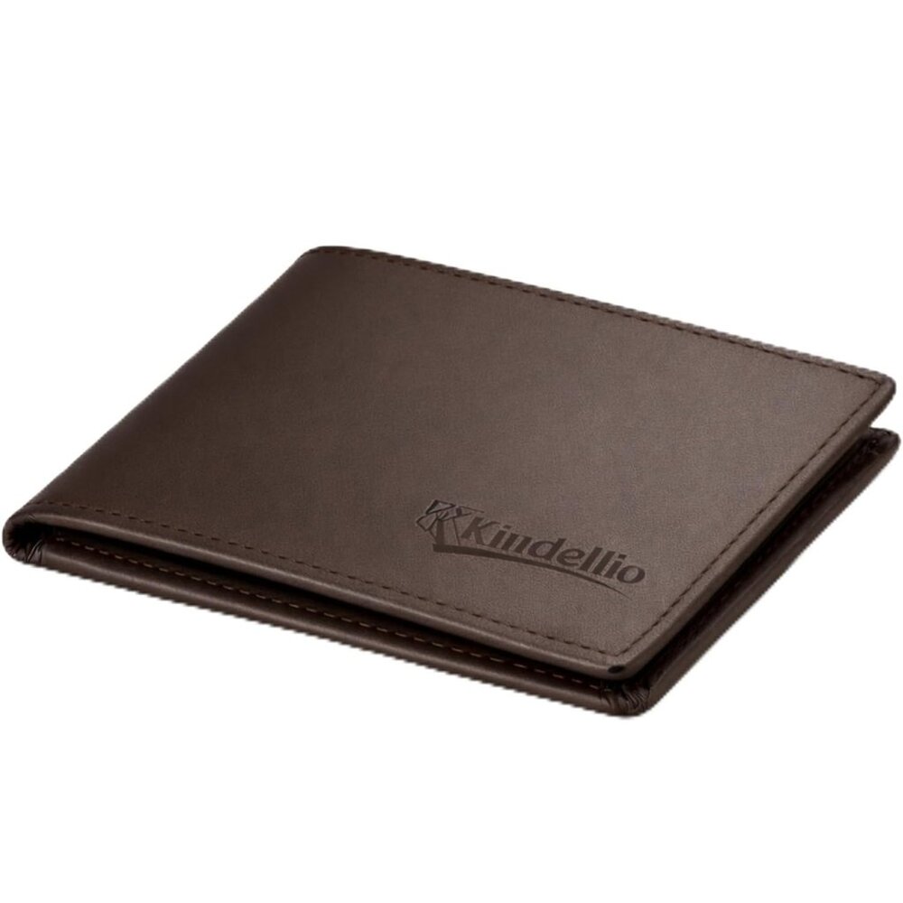 Full Grain Smooth Leather RFID Blocking Slim Men's Wallet